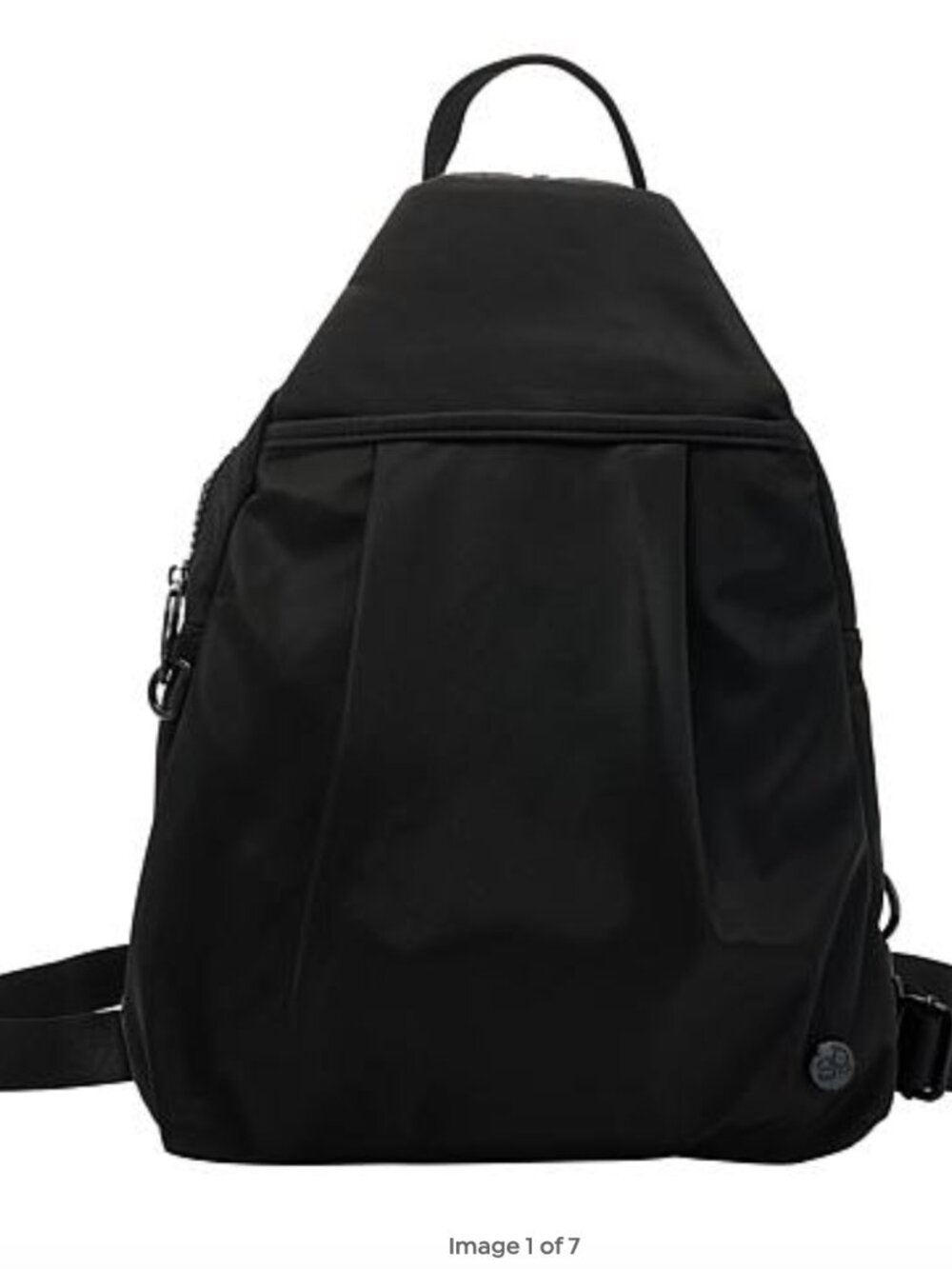 Samantha Brown Anti-Theft Convertible Sling Crossbody Bag Backpack Black NWT